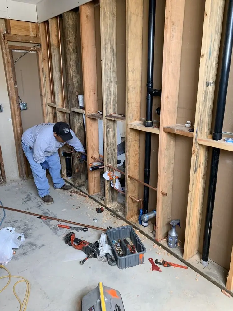 Commercial rough-in plumbing for Water Heater Replacement in Tuckahoe